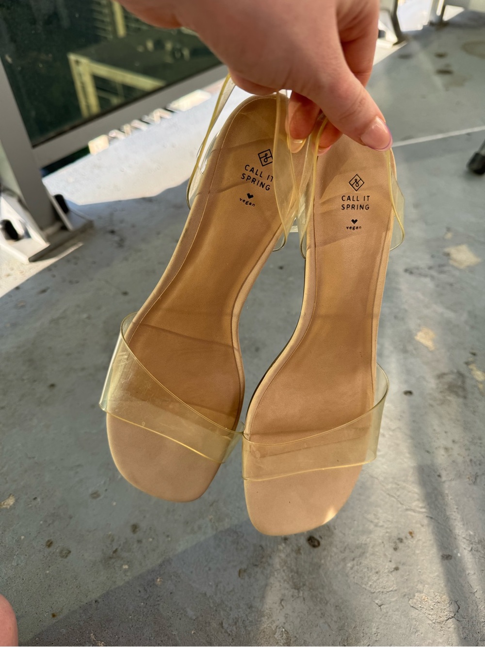 Call It Spring Women's Transparent Sandals